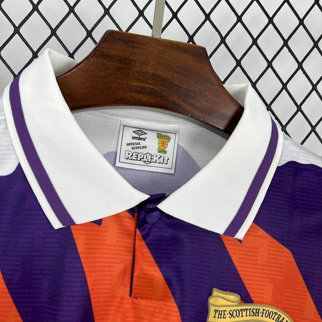 Camiseta Escocia 1991 2ª Equipación - 6