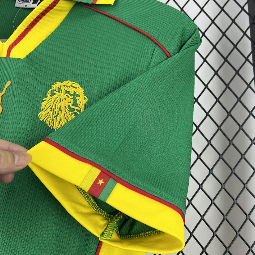 Camiseta Camerún 1998 1ª Equipación - 3