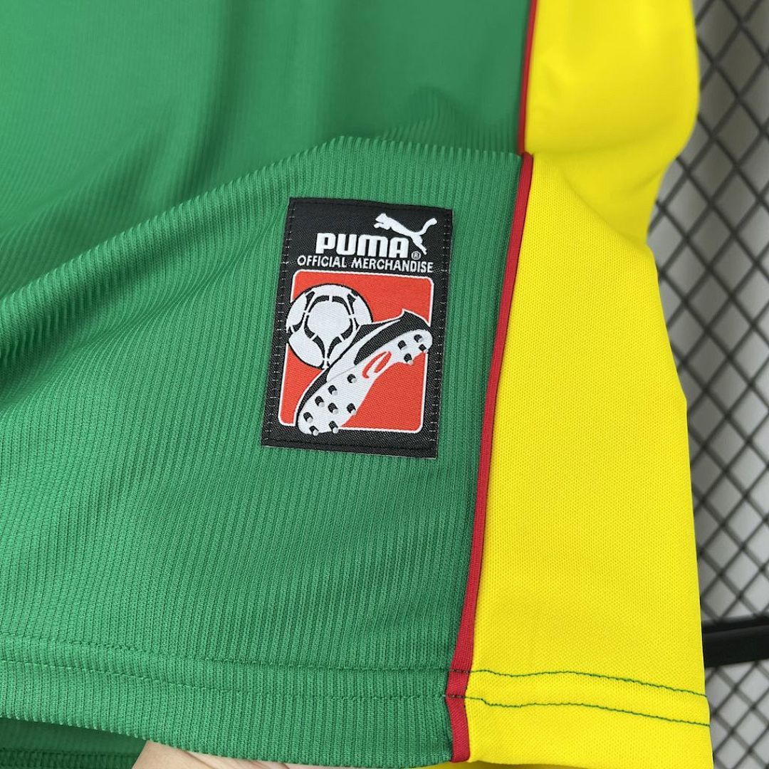 Camiseta Camerún 1998 1ª Equipación - 4