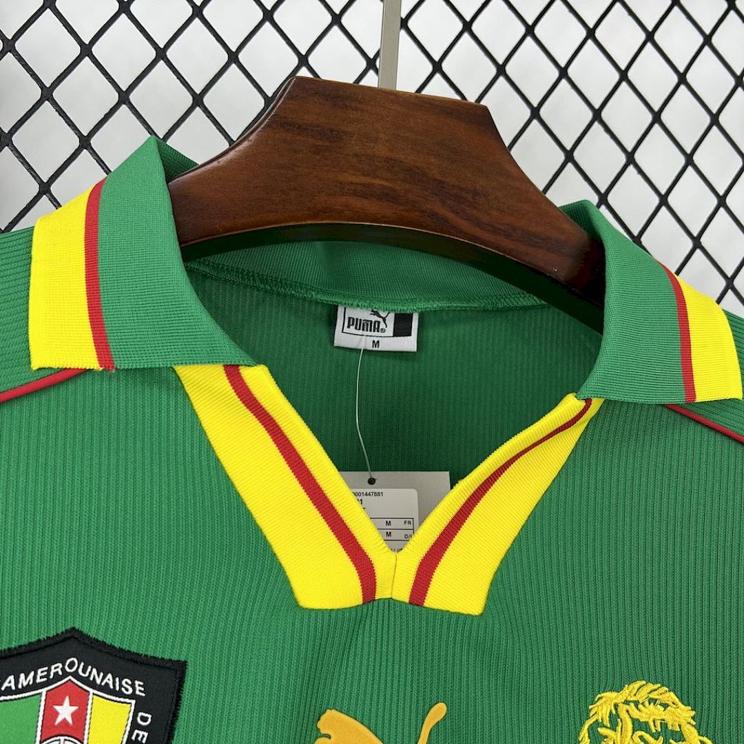 Camiseta Camerún 1998 1ª Equipación - 8