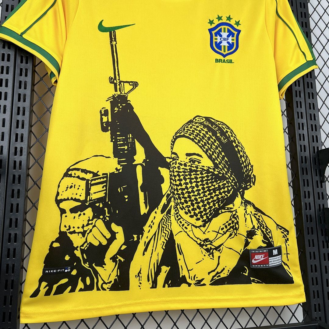 Camiseta Brasil 1998 1ª Equipación - 3