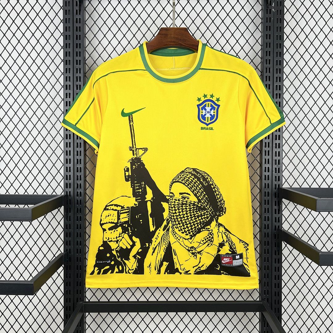Camiseta Brasil 1998 1ª Equipación - 4