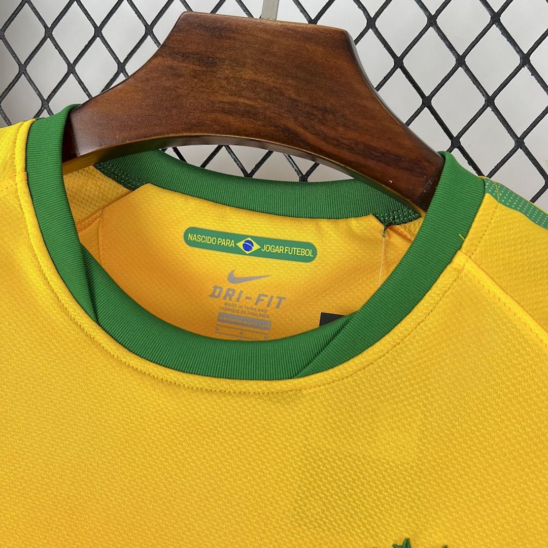 Camiseta Brasil 2010 1ª Equipación - 9