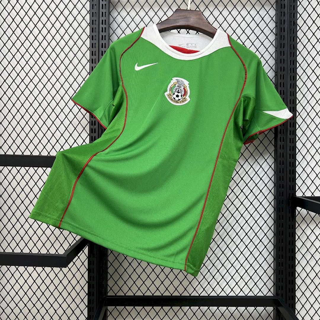 Camiseta Retro México 2004 1ª Equipación - NationKits Camiseta México 2004 1ª Equipación